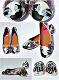 Frankenstein's Bride Crystal Ballet Flat - Wicked Addiction