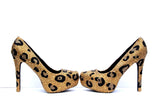 Gold & Black Leopard Crystal Heels - Wicked Addiction