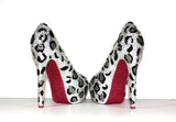 Leopard Print Crystal Heels - Wicked Addiction