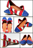 Red, White, and Blue Patriotic Flats - Wicked Addiction
