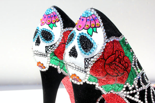 Sugar skull deals high heels