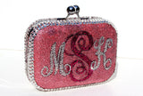 Personalized Monogram Crystal Clutch - Wicked Addiction