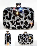 Crystal Leopard Heels with Matching Clutch - Wicked Addiction