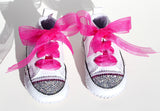 Crystal Converse Crib Shoes - Wicked Addiction