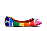 Rainbow Bridal Crystal Flats - Wicked Addiction