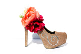Complete Custom Floral Bridal Heel - Wicked Addiction