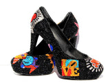 Pop Art Swarovski Crystal Heels - Wicked Addiction