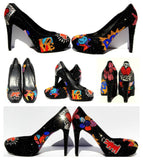 Pop Art Swarovski Crystal Heels - Wicked Addiction