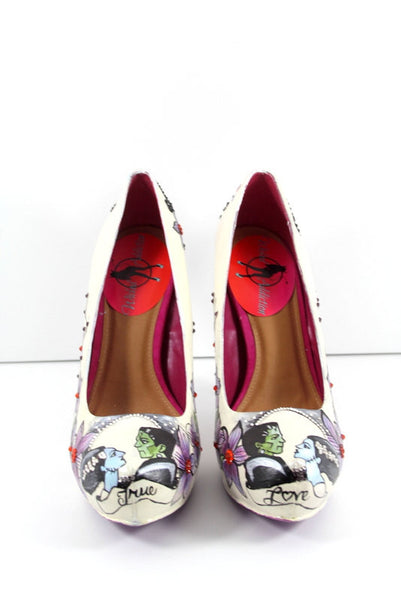 Hand-Painted Swarovski Crystal Frankenstein Heels – Wicked Addiction