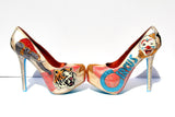 Hand-Painted Circus Ringmaster Crystal Heels - Wicked Addiction