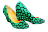Mythical Green Scale Wedges - Wicked Addiction