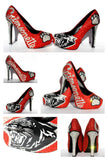 High School Grad/Prom Crystal Shoe, Customize with YOUR School Mascot - Wicked Addiction