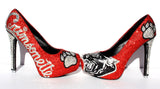 High School Grad/Prom Crystal Shoe, Customize with YOUR School Mascot - Wicked Addiction