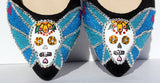 Day of the Dead Swarovski Sugar Skull Flat - Wicked Addiction