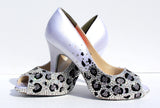 Crystal Leopard Wedding Heels - Wicked Addiction