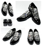 Men's Swarovski Crystal Leopard Wing Tip Shoe - Wicked Addiction