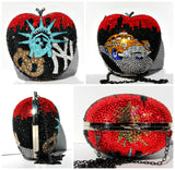 NYC Big Apple Swarovski Crystal Clutch - Wicked Addiction