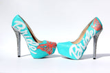 Butterfly Bridal Swarovski Crystal Heels with Pearls - Wicked Addiction