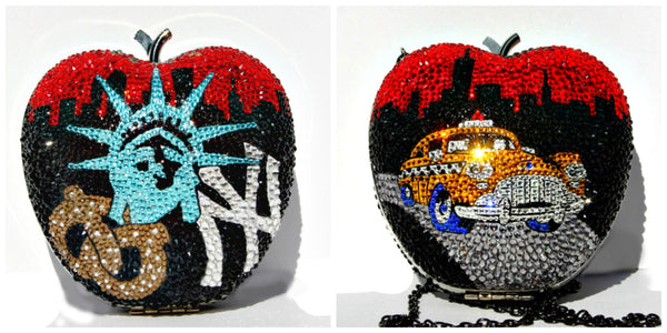 NYC Big Apple Swarovski Crystal Clutch - Wicked Addiction