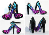 Swarovski Crystal Butterfly Heels - Wicked Addiction