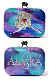 US State Crystal Clutch Purse - Wicked Addiction