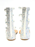 Silver Crystal Gladiator Sandal - Wicked Addiction