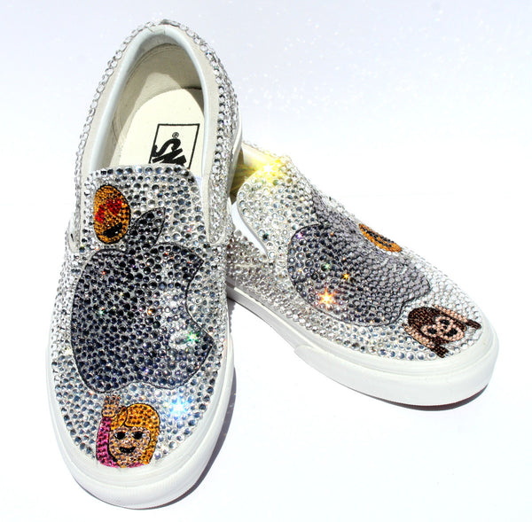Swarovski Crystal Vans with Emojis of Your Choice - Wicked Addiction