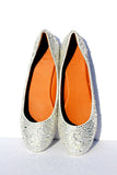 Sparkling Crystal Bridal Ballet Flats - Wicked Addiction