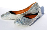 Sparkling Crystal Bridal Ballet Flats - Wicked Addiction