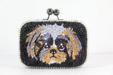 Swarovski Crystal Puppy Clutch - Wicked Addiction