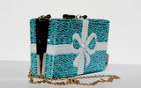 Swarovski Crystal Clutch in Tiffany Aqua Blue - Wicked Addiction