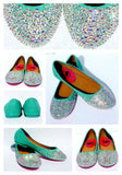 Mint Crystal Ballet Bridal Flats - Wicked Addiction