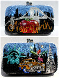 Crystal New York Purse: Clutch with Famous NY Icons - Wicked Addiction
