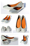 Sparkling Crystal Bridal Ballet Flats - Wicked Addiction