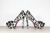 Leopard Print Crystal Heels - Wicked Addiction