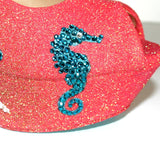 Wedge Wedding Shoes: Custom Ombre Peep Toe Beach Shoe - Wicked Addiction