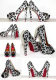 Leopard Print Crystal Heels - Wicked Addiction