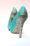 Robin's Egg Blue Platform Peep Toe Heel (Comes in Other Colors) - Wicked Addiction