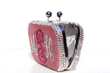 Personalized Monogram Crystal Clutch - Wicked Addiction