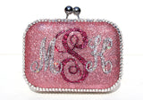 Personalized Monogram Crystal Clutch - Wicked Addiction