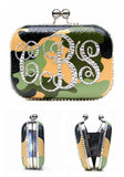 Camouflage Monogram Clutch with Swarovski Crystals - Wicked Addiction