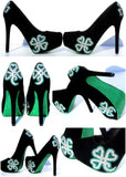 Lucky Irish Crystal Heels - Wicked Addiction