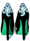 Lucky Irish Crystal Heels - Wicked Addiction