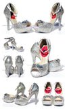 Swarovski Crystal Peep Toe Platform Heel - Wicked Addiction