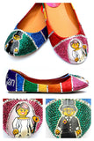 Rainbow Bridal Crystal Flats - Wicked Addiction