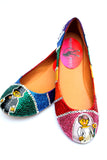 Rainbow Bridal Crystal Flats - Wicked Addiction