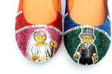 Rainbow Bridal Crystal Flats - Wicked Addiction