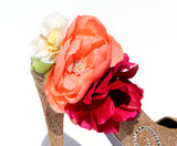 Complete Custom Floral Bridal Heel - Wicked Addiction