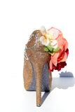 Complete Custom Floral Bridal Heel - Wicked Addiction