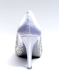 Swarovski Crystal Peep Toe Wedding Heel - Wicked Addiction